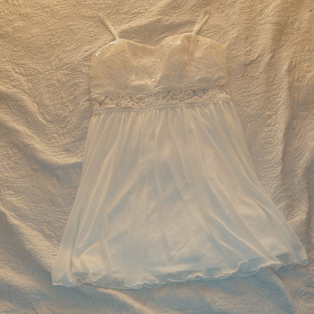 I.N. San Francisco Cream Lace Dress